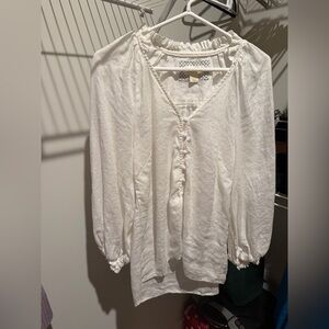 Anthropologie Button-Front Blouse